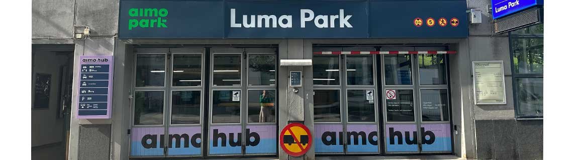 Bild av entré aimo hub i Luma
