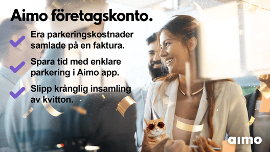 Smidigare parkering för företag – skaffa företagskonto